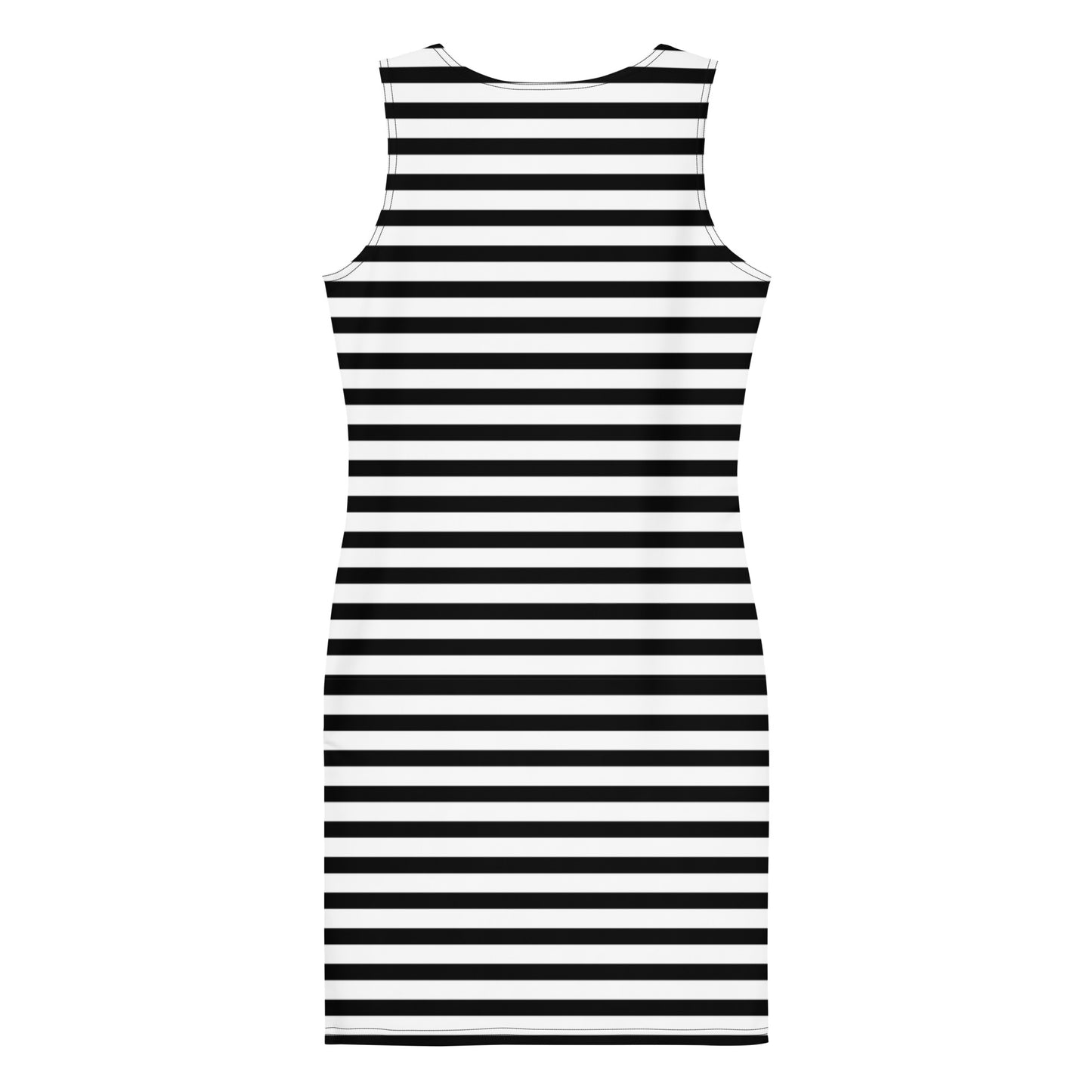 Monochrome Stripe Bodycon Dress