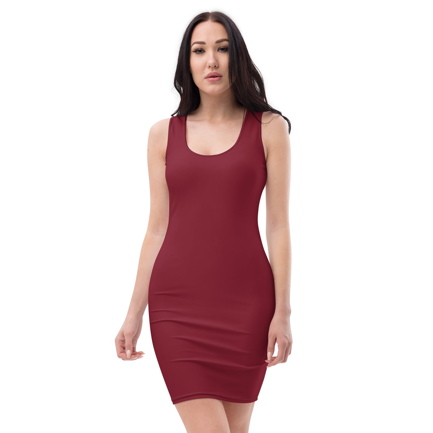 Burgundy Bodycon Dress