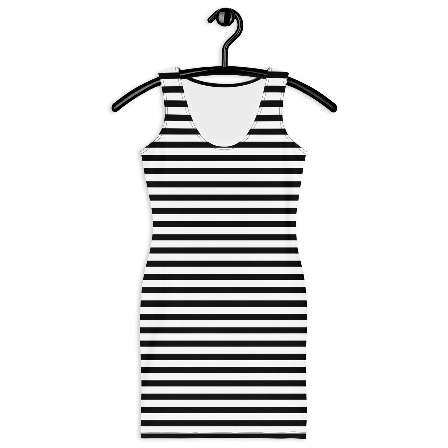 Monochrome Stripe Bodycon Dress