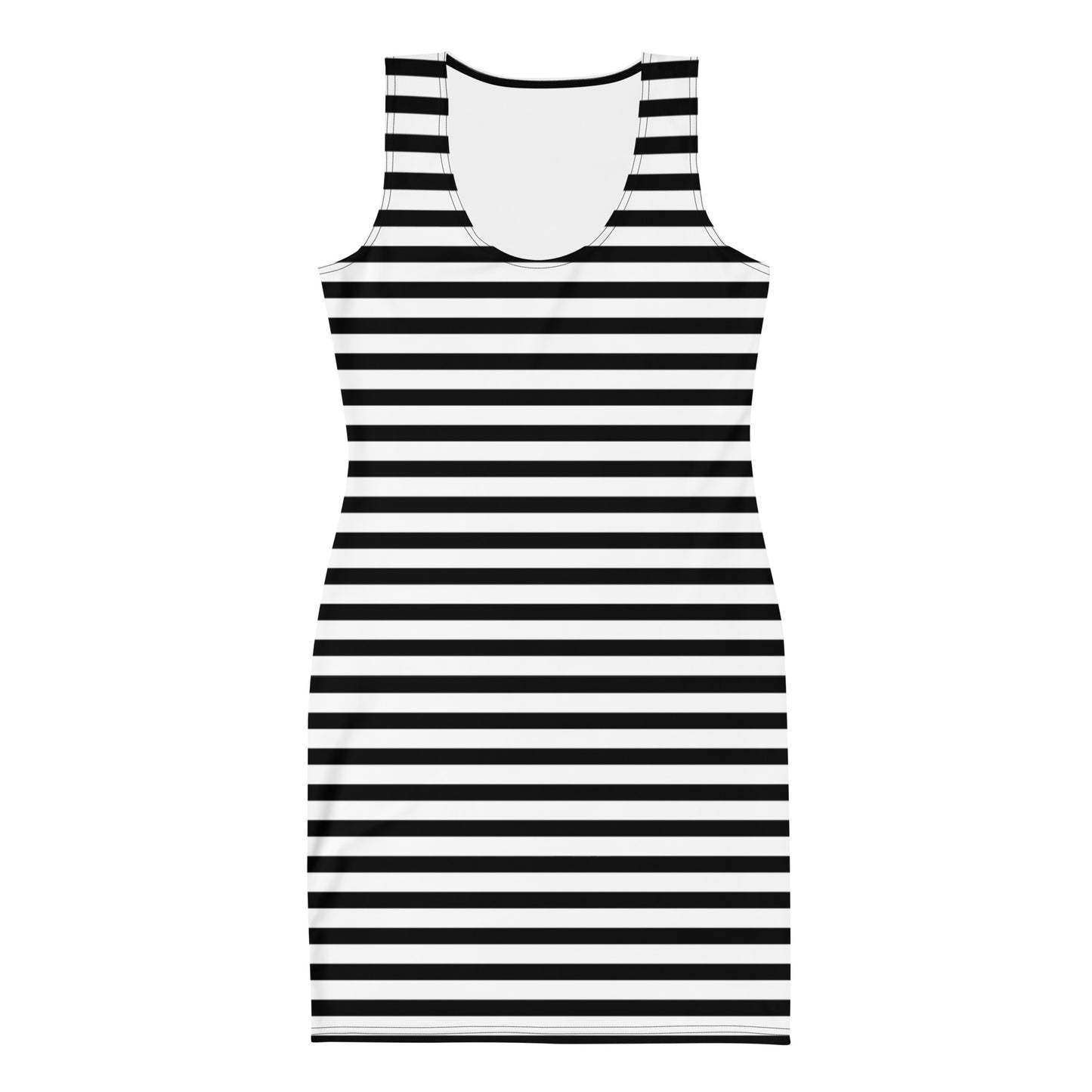 Monochrome Stripe Bodycon Dress