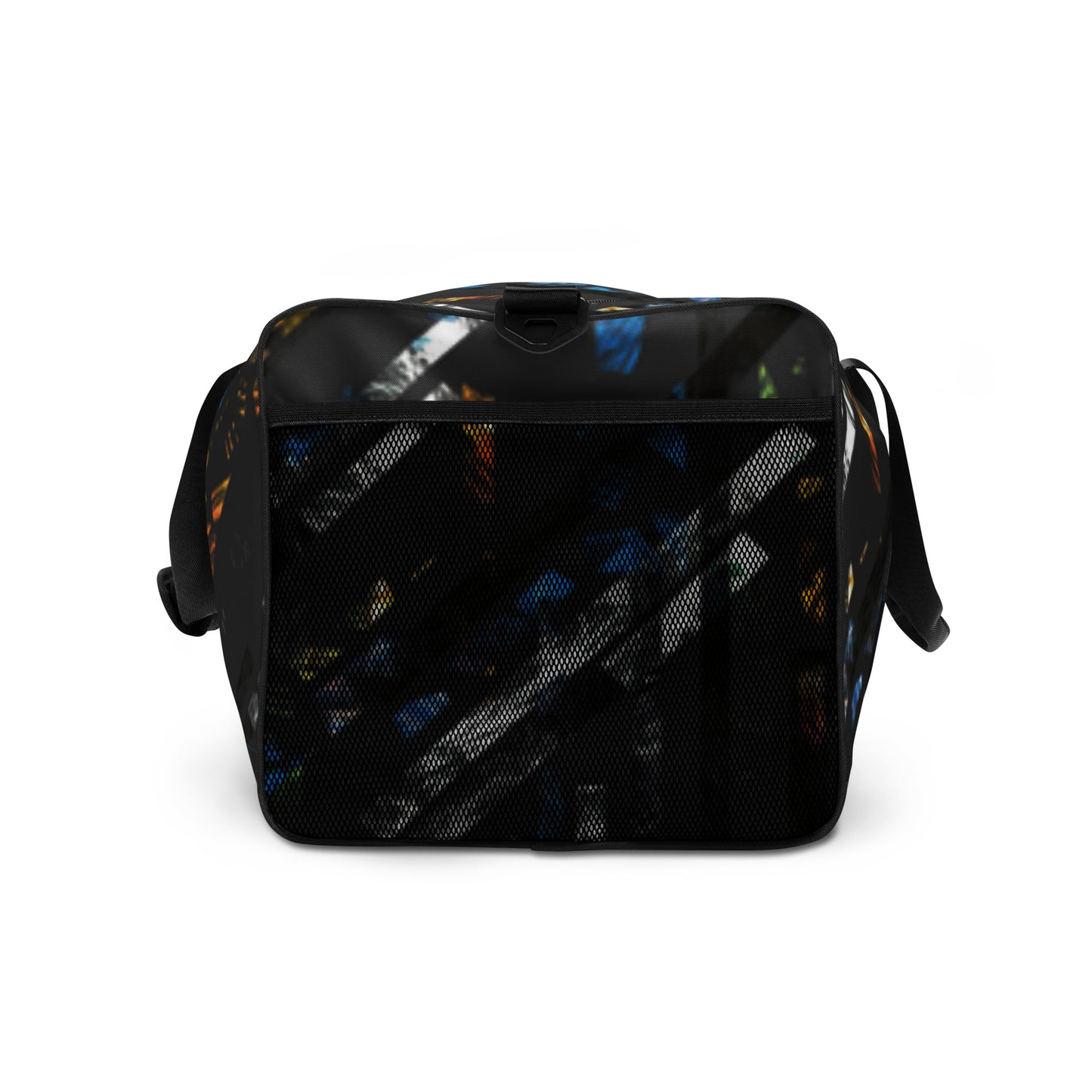 Dark Stripey Print Duffle bag