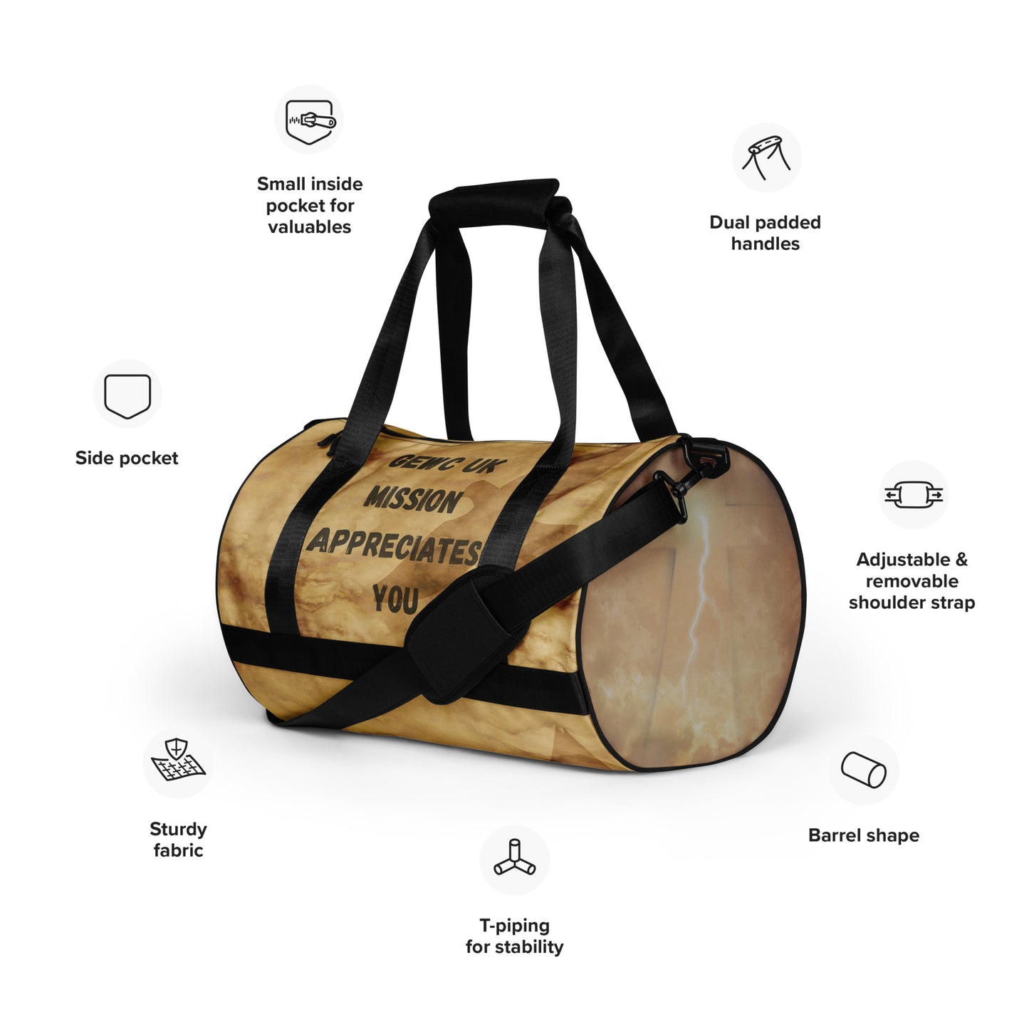 Personalised Pastor Appreciation Gift - Gym Bag