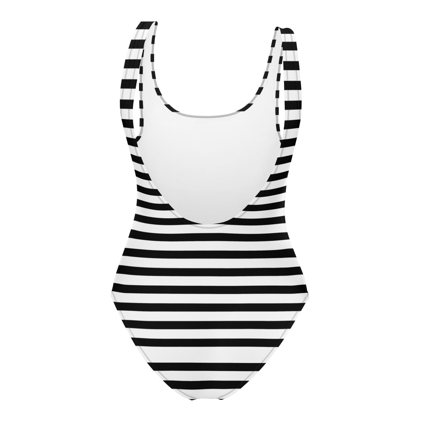 Monochrome Stripe Swimsuit