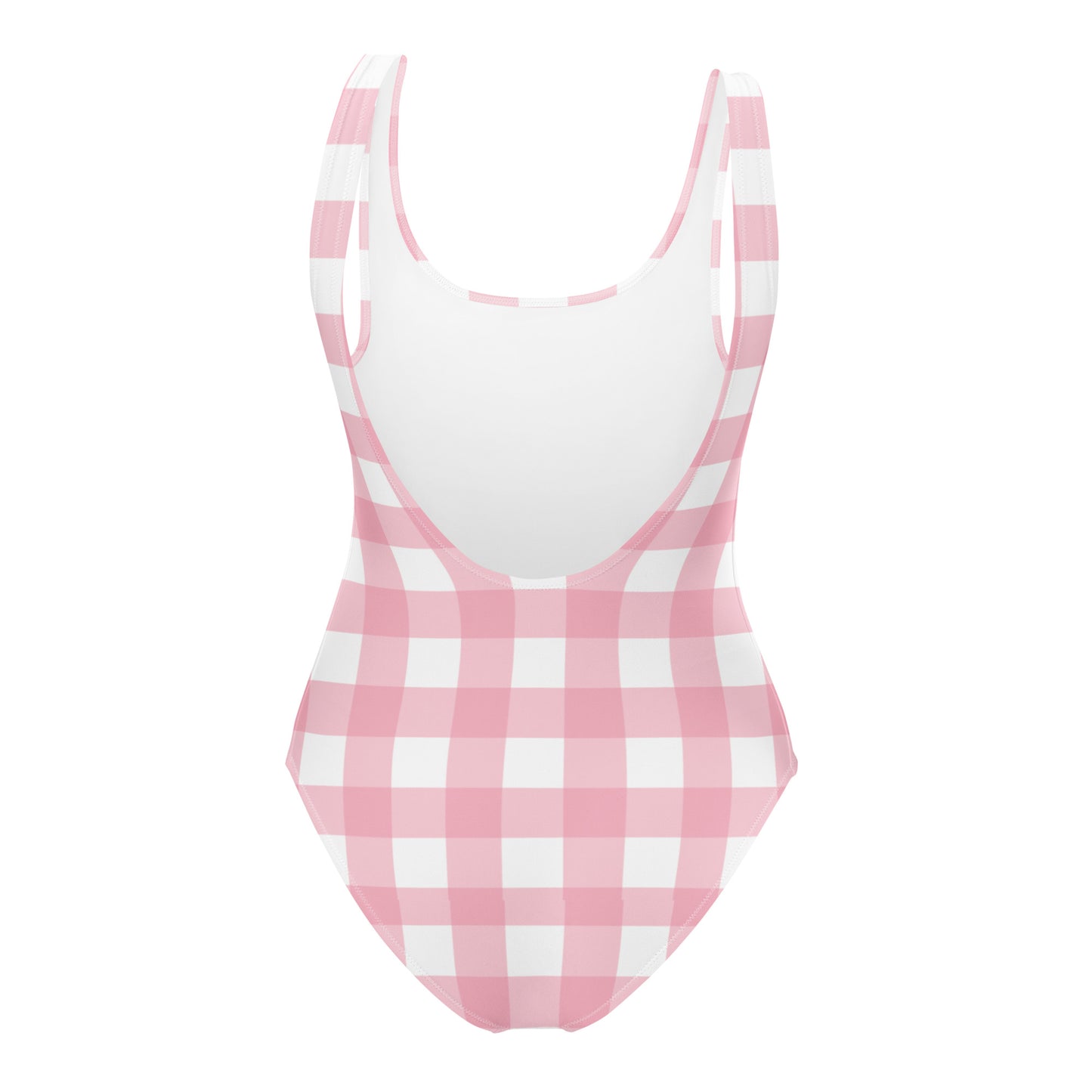 Pink Gingham One-Piece Swimsuit