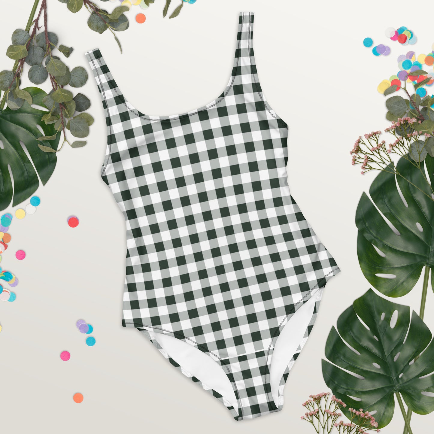 Gingham One-Piece Swimsuit