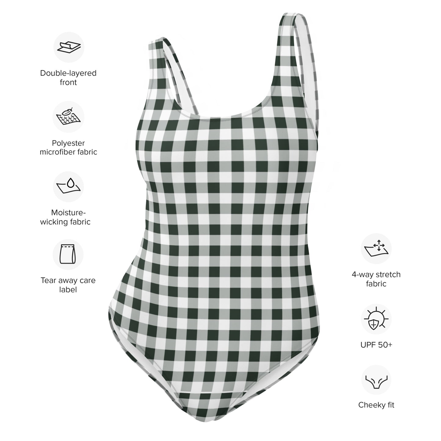 Gingham One-Piece Swimsuit