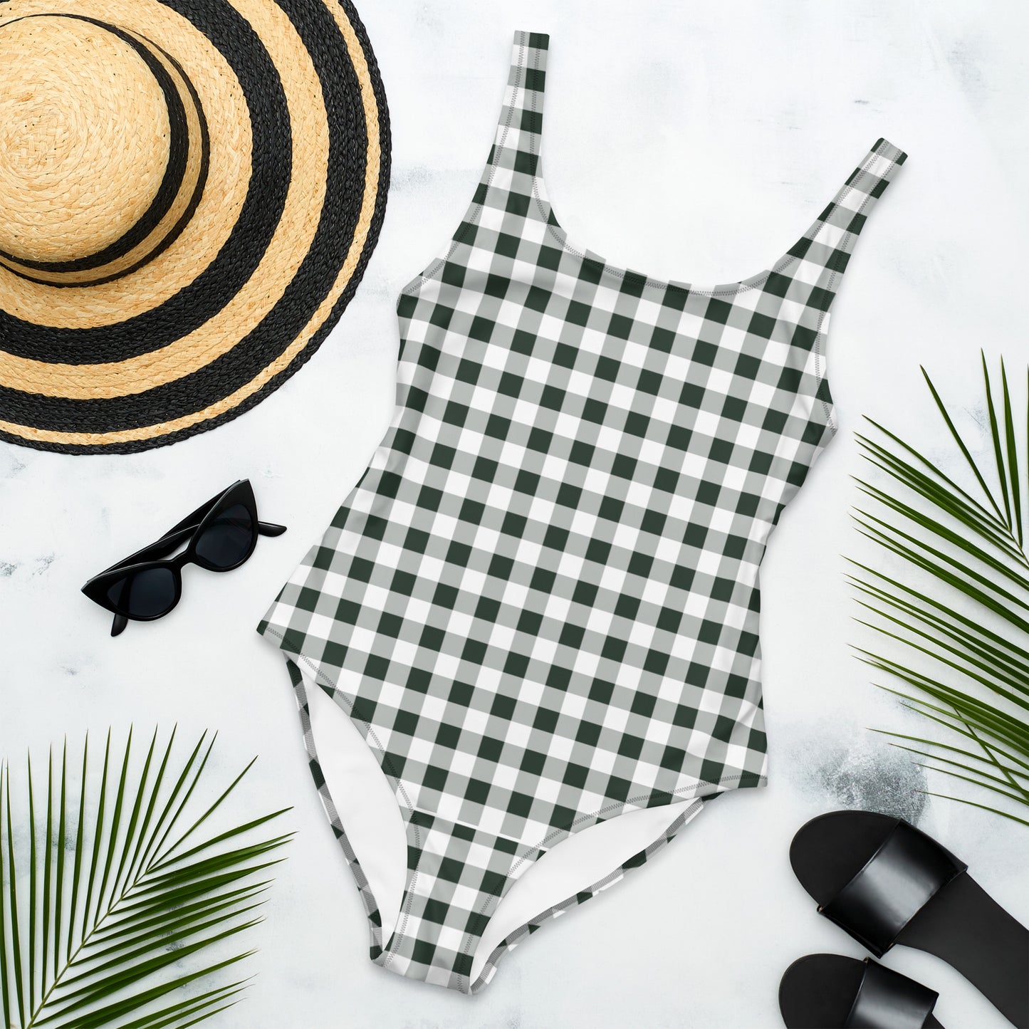 Gingham One-Piece Swimsuit