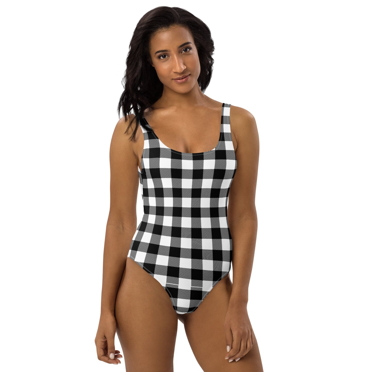 Black / White One-Piece Swimsuit