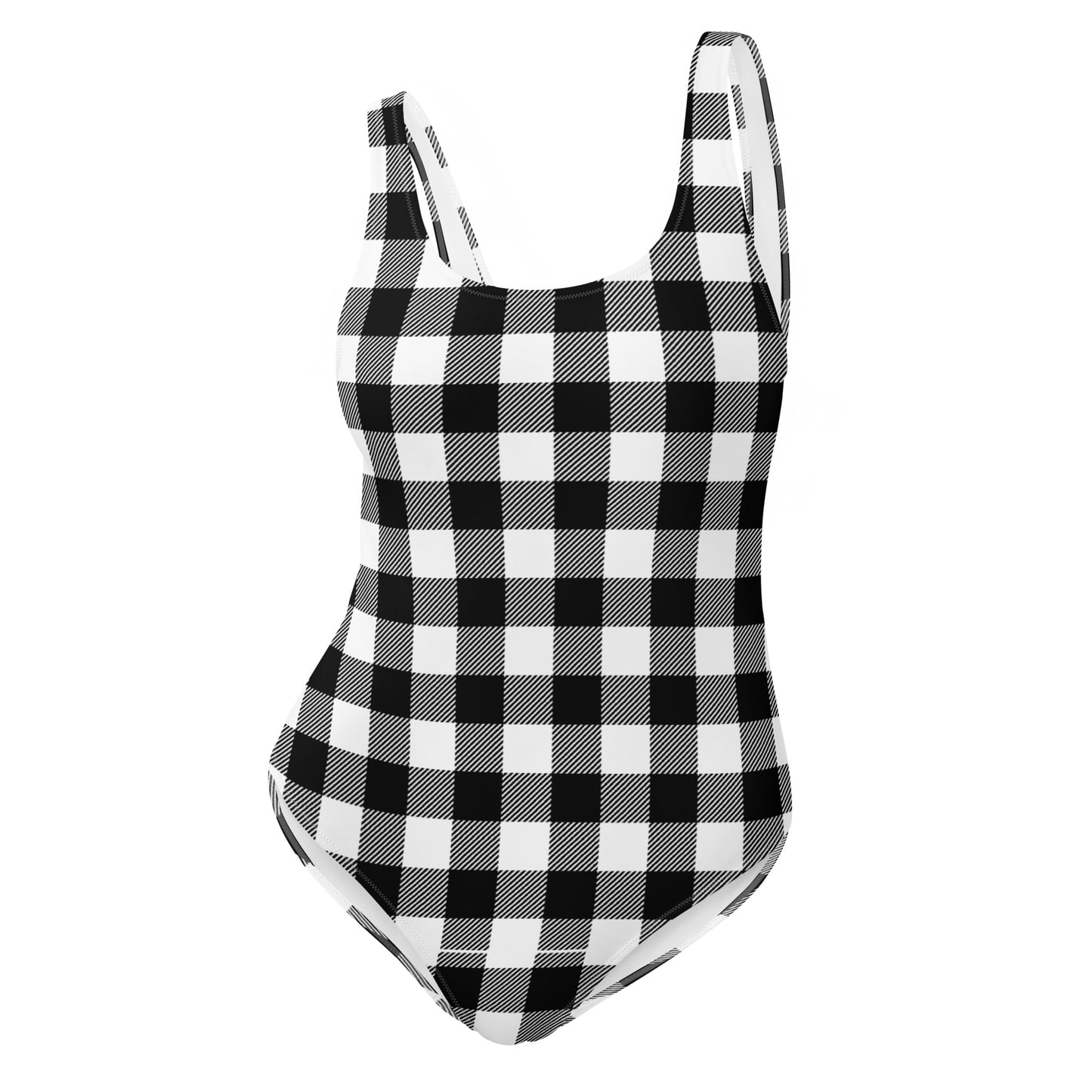 Black / White One-Piece Swimsuit