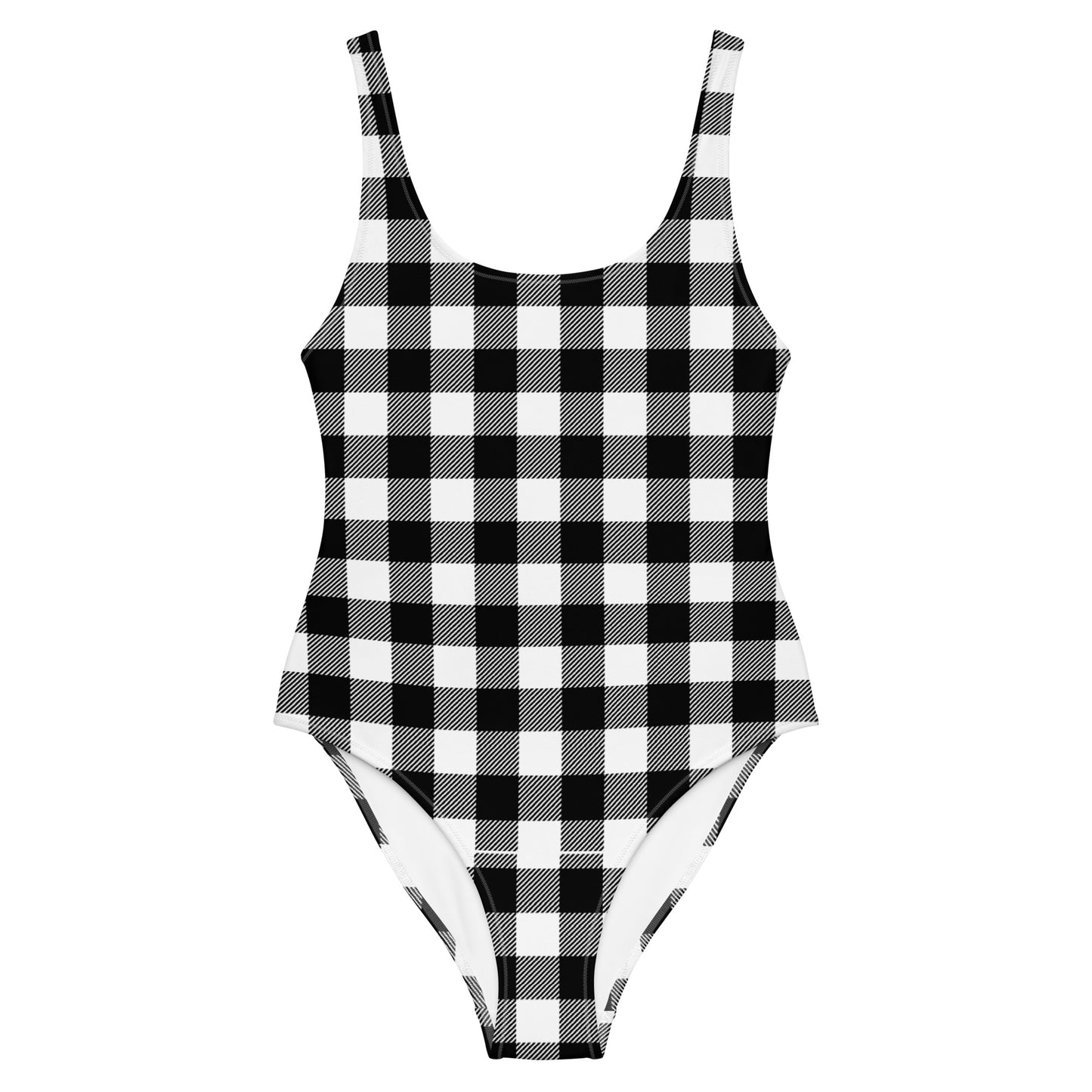 Black / White One-Piece Swimsuit