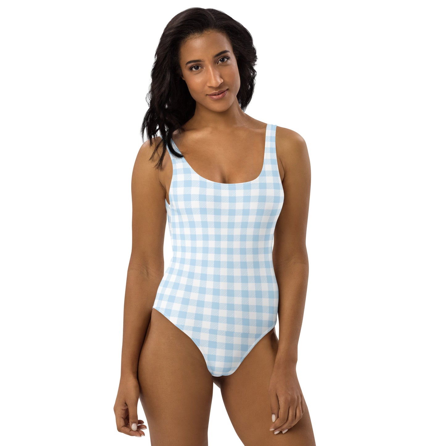 Light Blue One-Piece Swimsuit