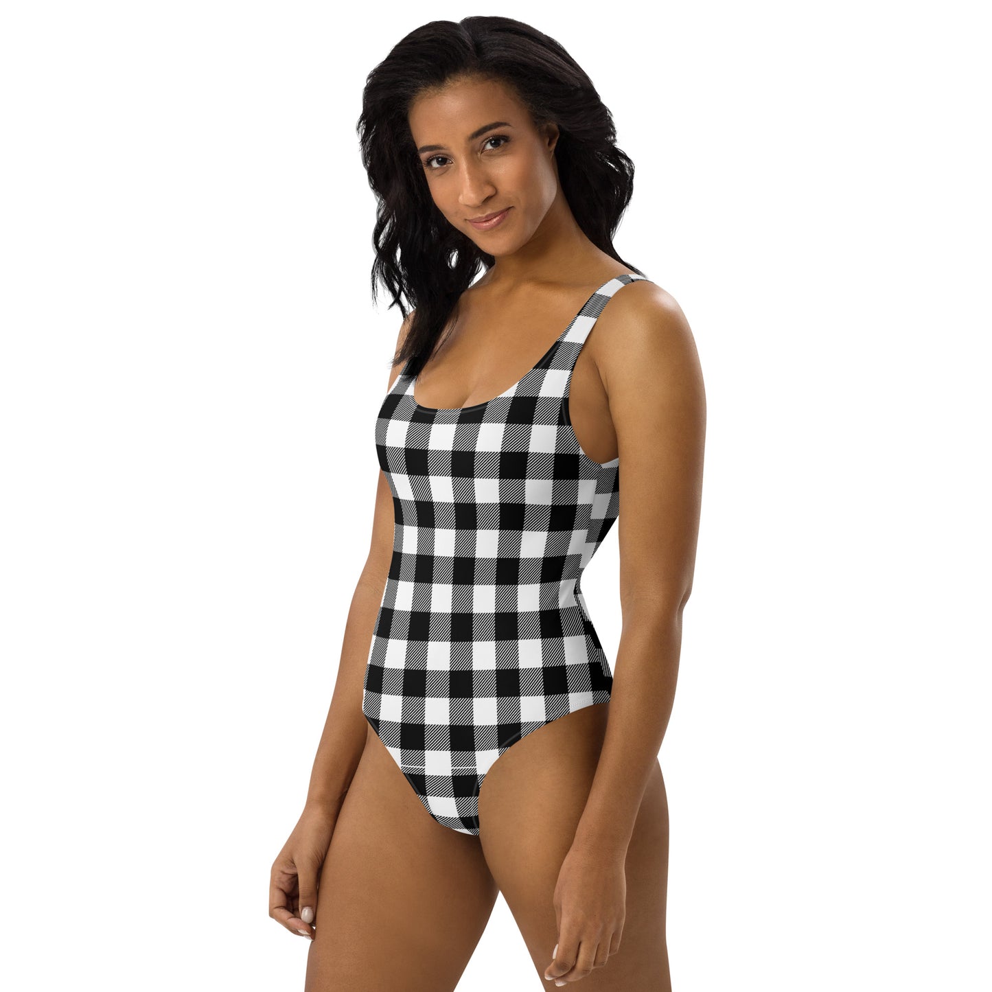 Black / White One-Piece Swimsuit