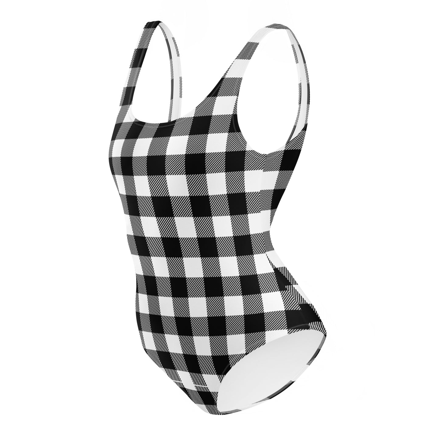 Black / White One-Piece Swimsuit