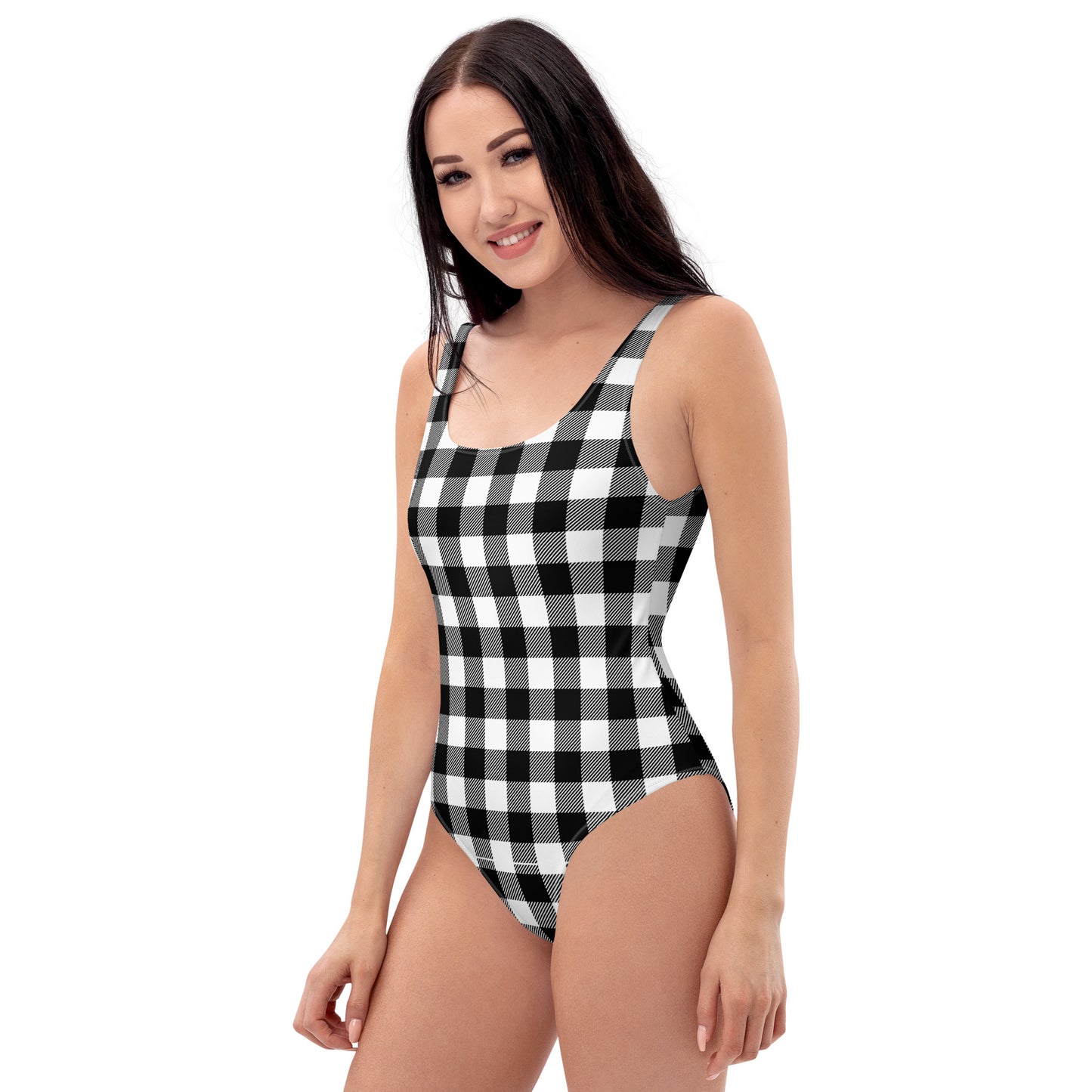 Black / White One-Piece Swimsuit