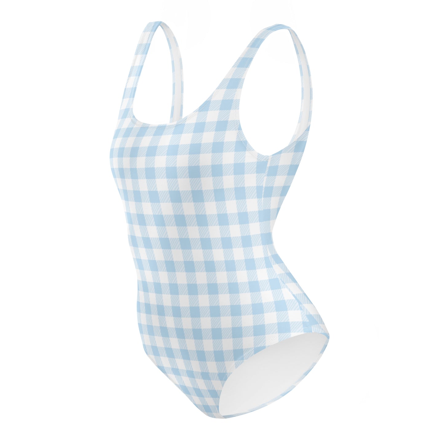 Light Blue One-Piece Swimsuit