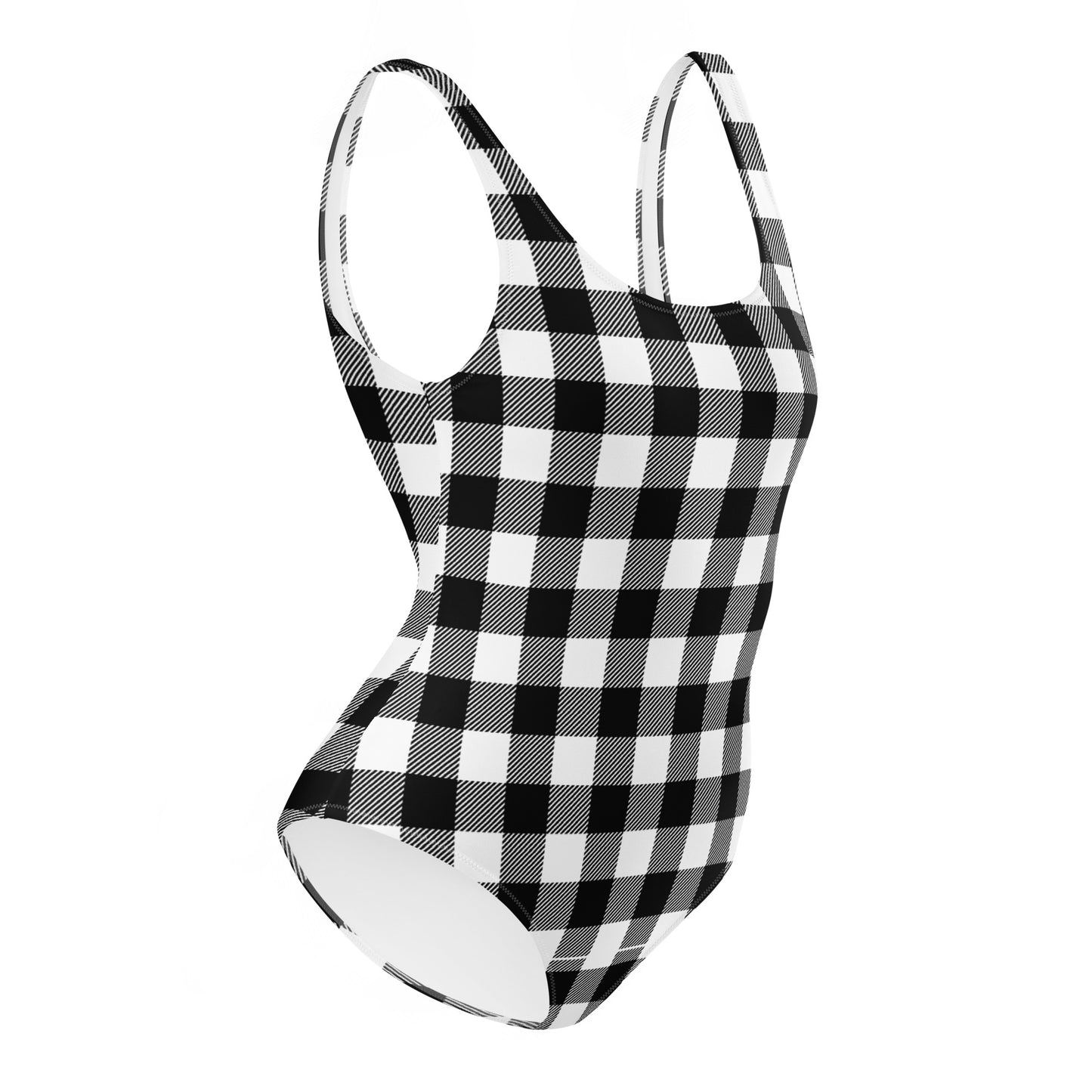 Black / White One-Piece Swimsuit