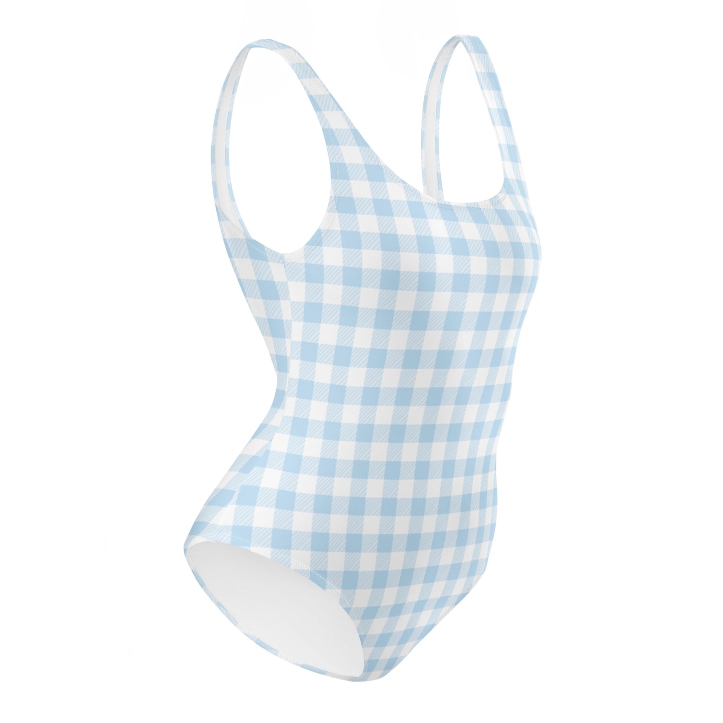 Light Blue One-Piece Swimsuit