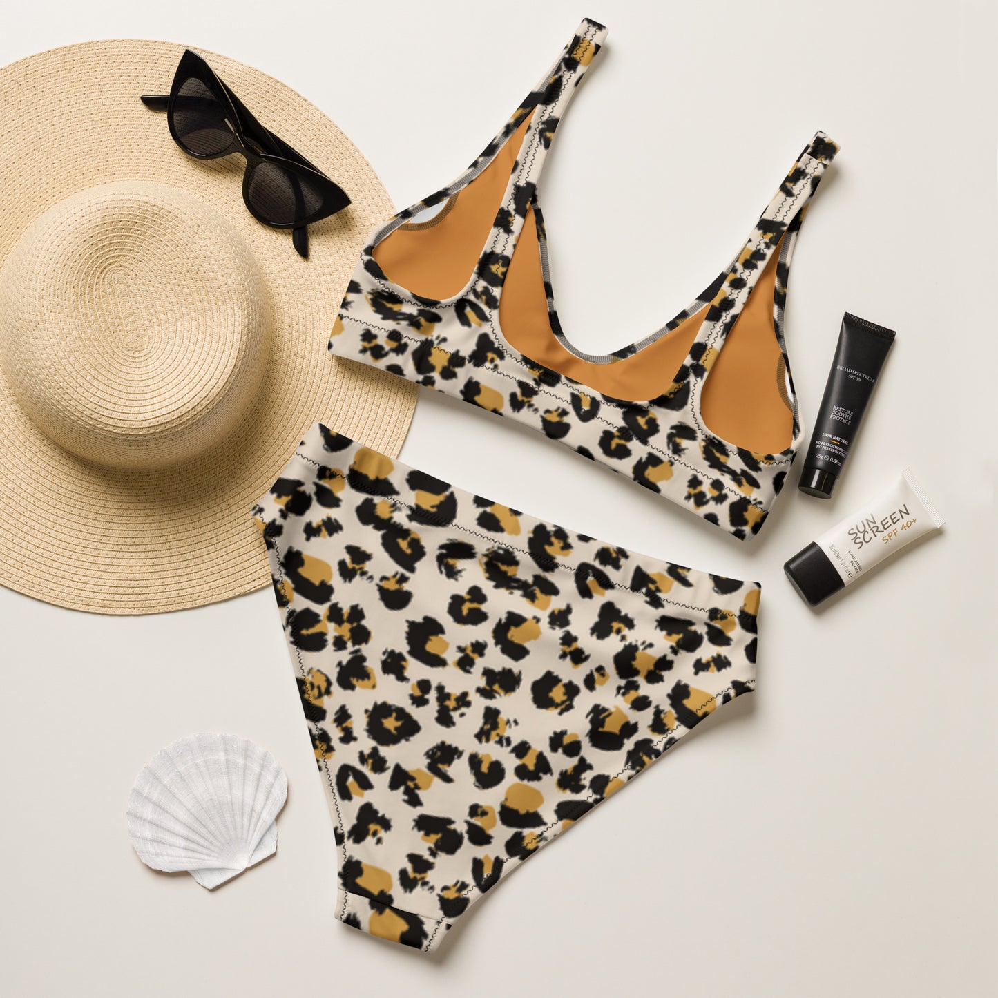 Leopard High-Waisted Bikini