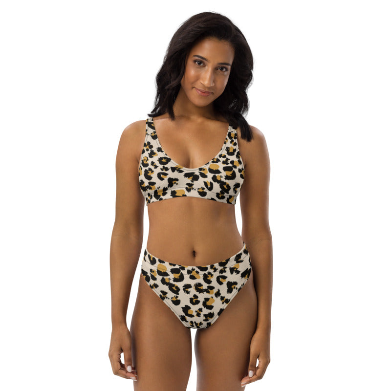 Leopard High-Waisted Bikini