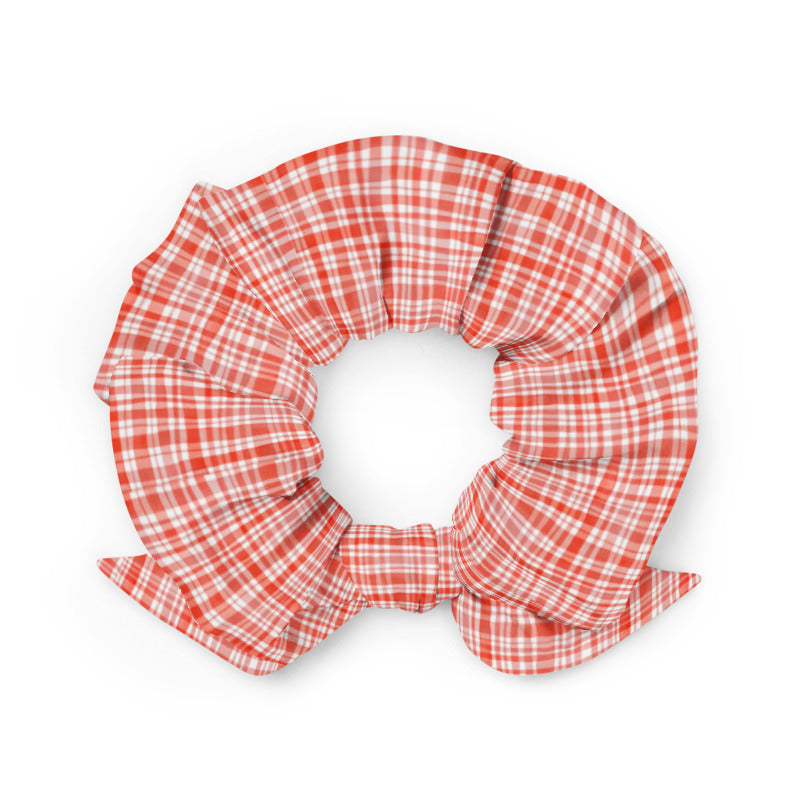 Red Gingham Scrunchie