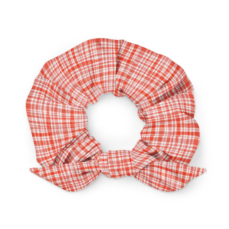 Red Gingham Scrunchie