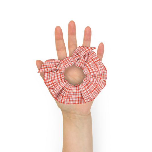 Red Gingham Scrunchie