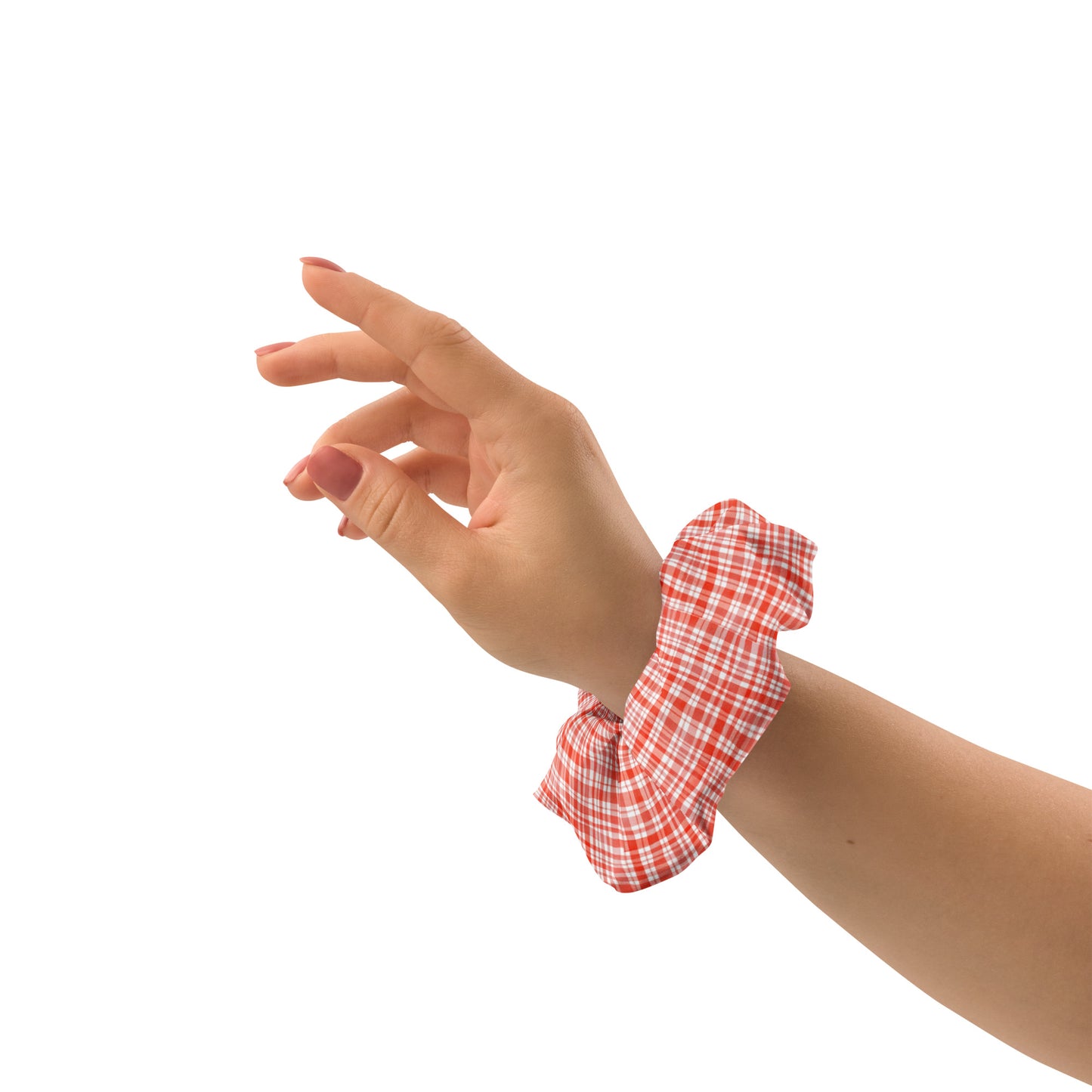 Red Gingham Scrunchie