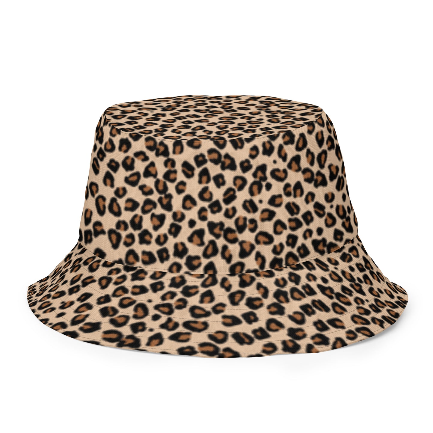 Ankara Leopard Reversible Bucket Hat