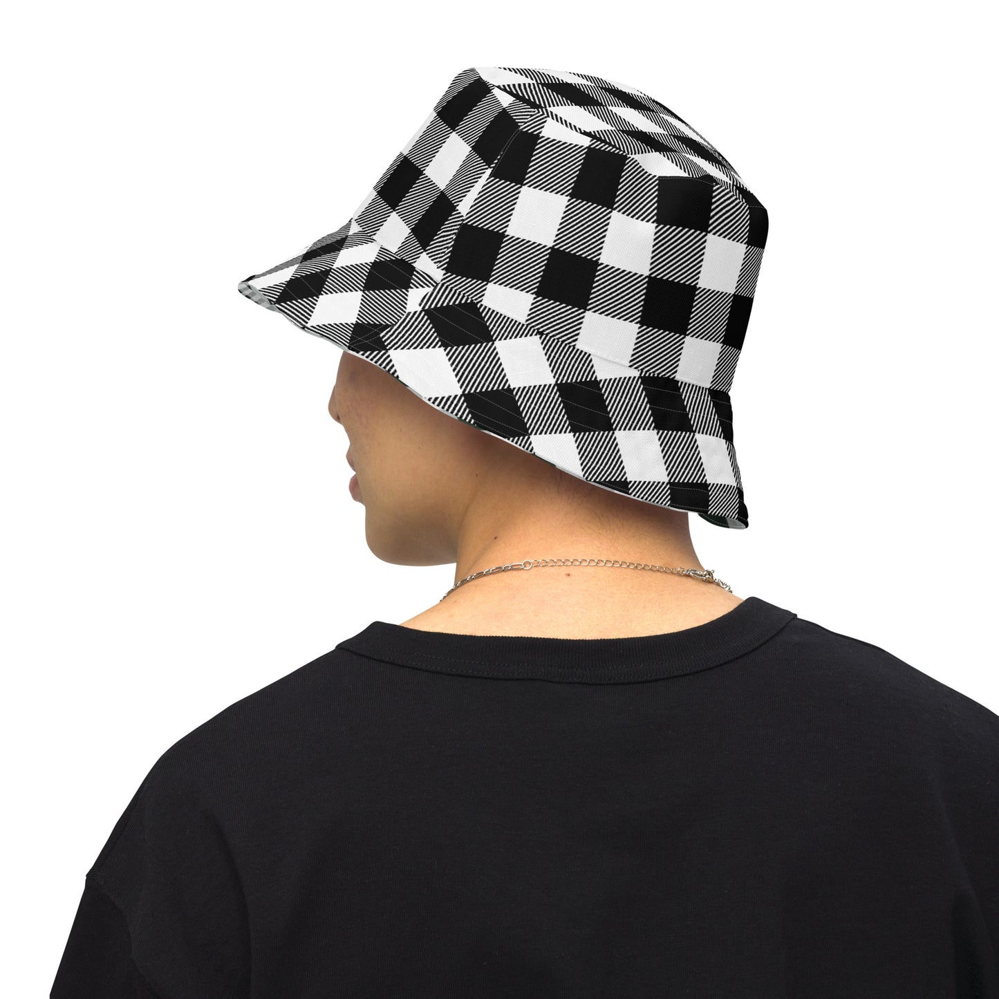 Gingham Reversible Bucket Hat