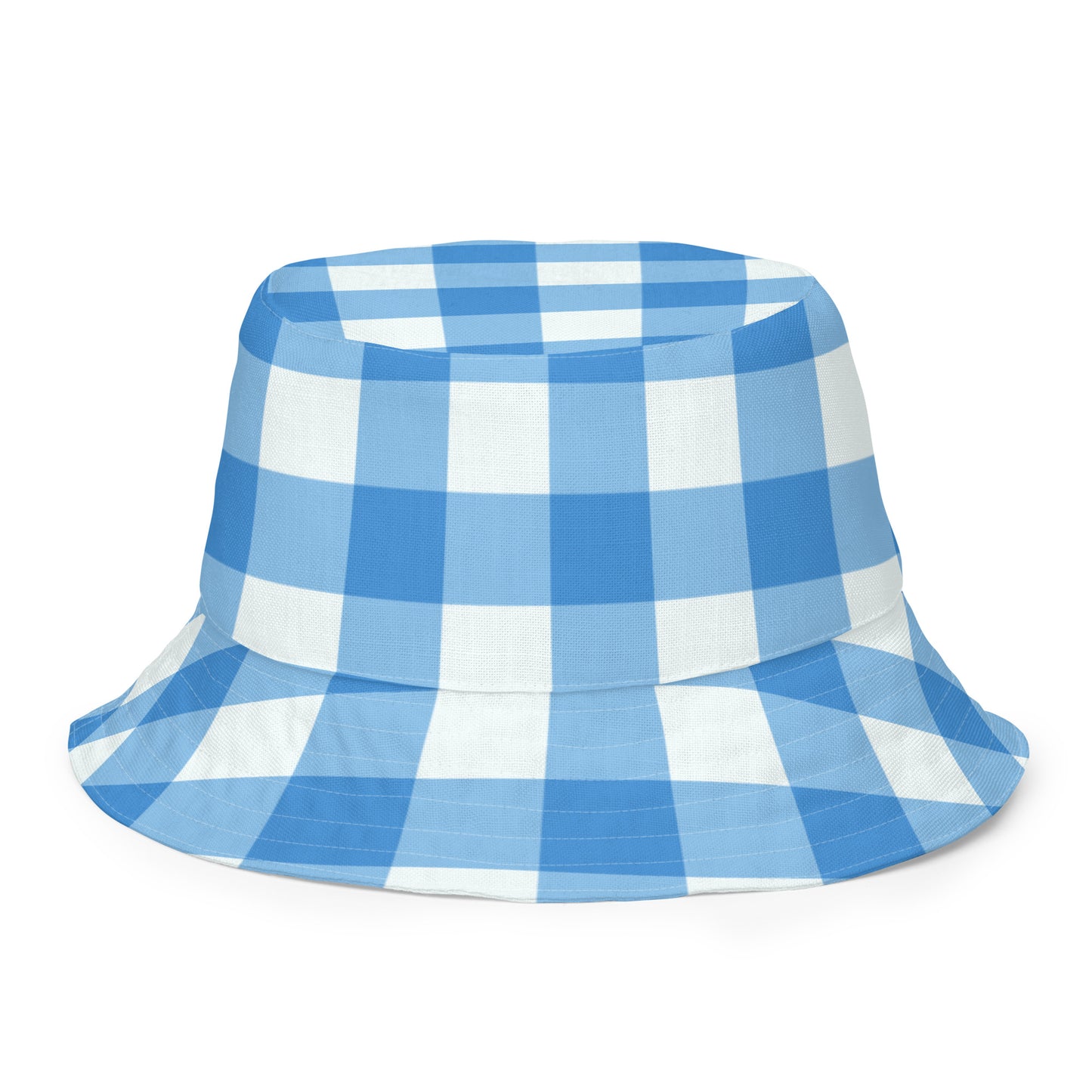 Blue Gingham Bucket Hat