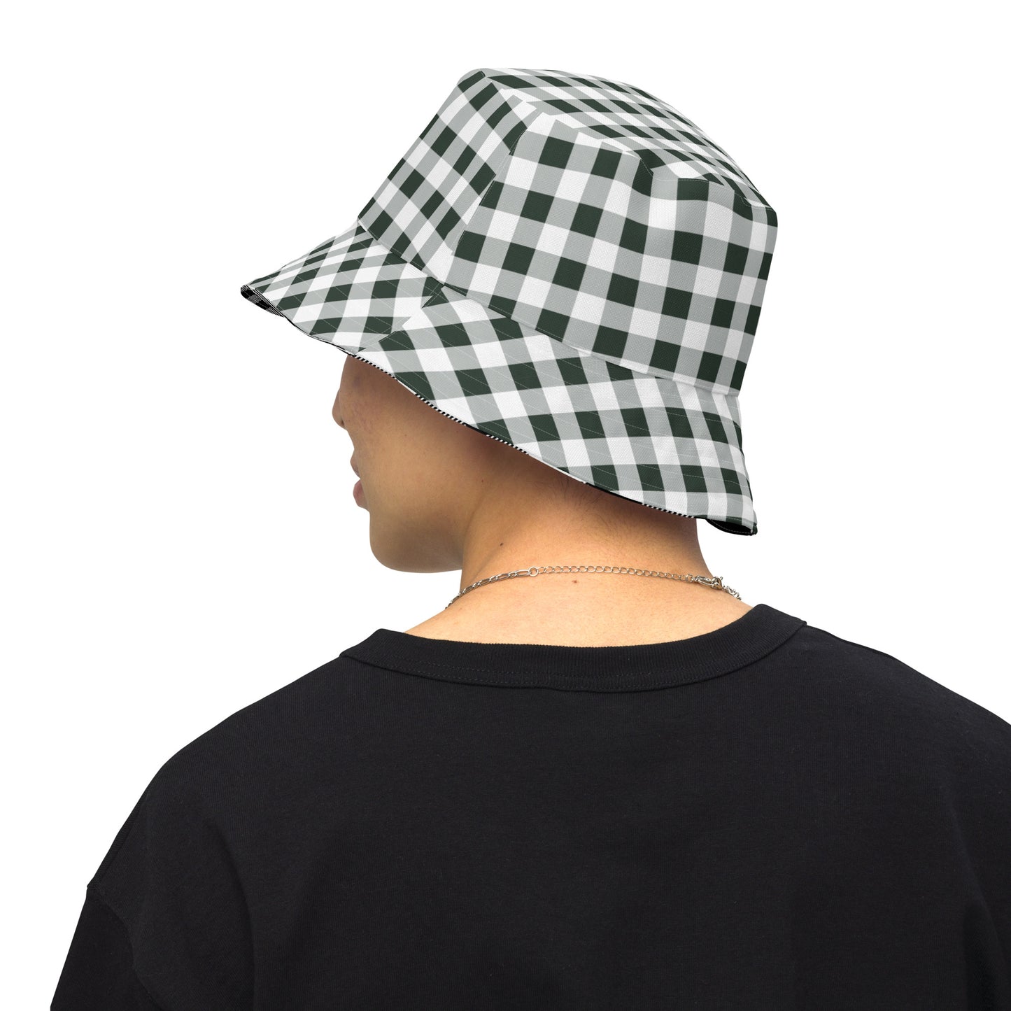 Gingham Reversible Bucket Hat