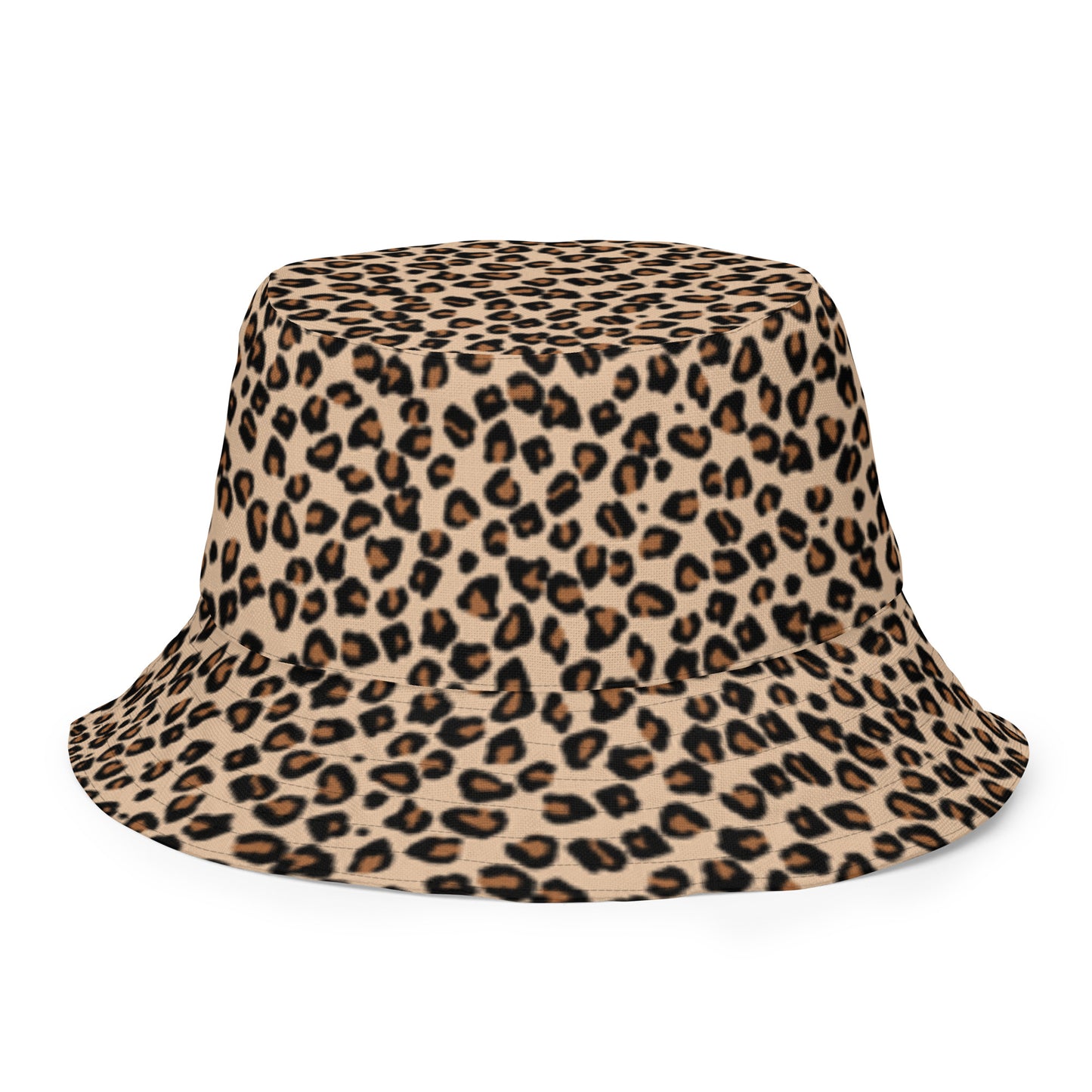 Ankara Leopard Reversible Bucket Hat