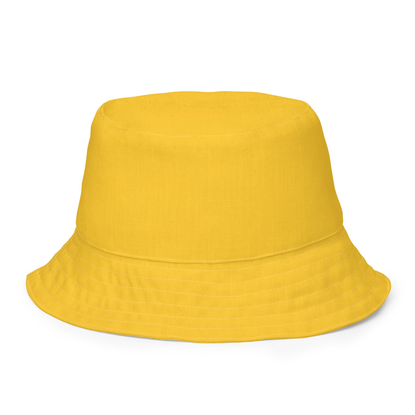 Yellow Gingham Reversible Bucket Hat