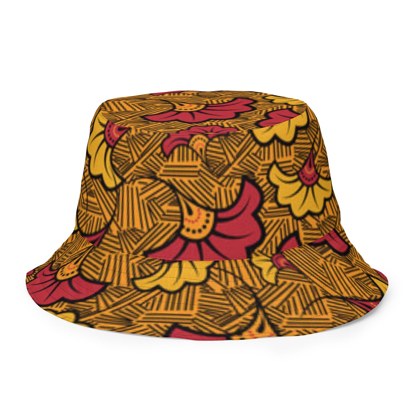 Ankara Leopard Reversible Bucket Hat