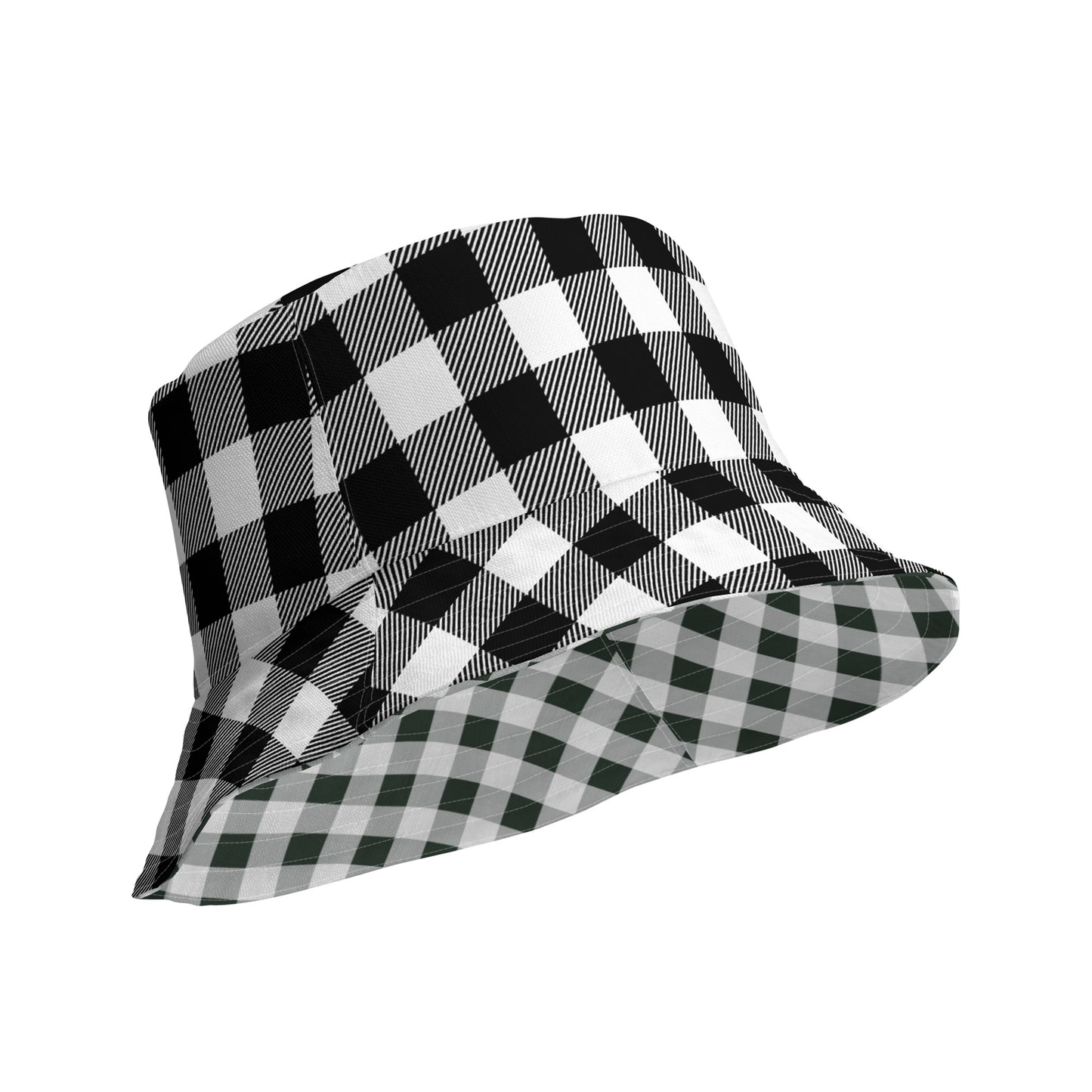 Gingham Reversible Bucket Hat