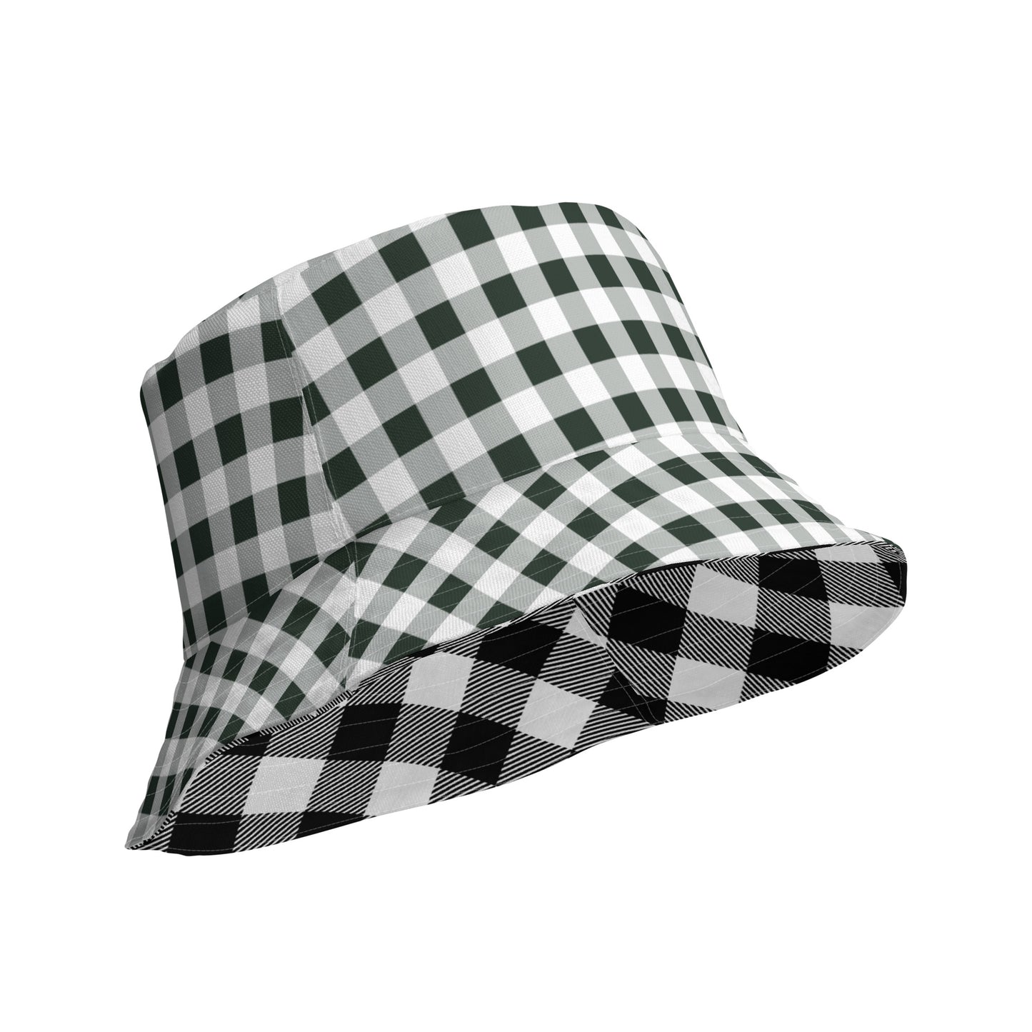 Gingham Reversible Bucket Hat