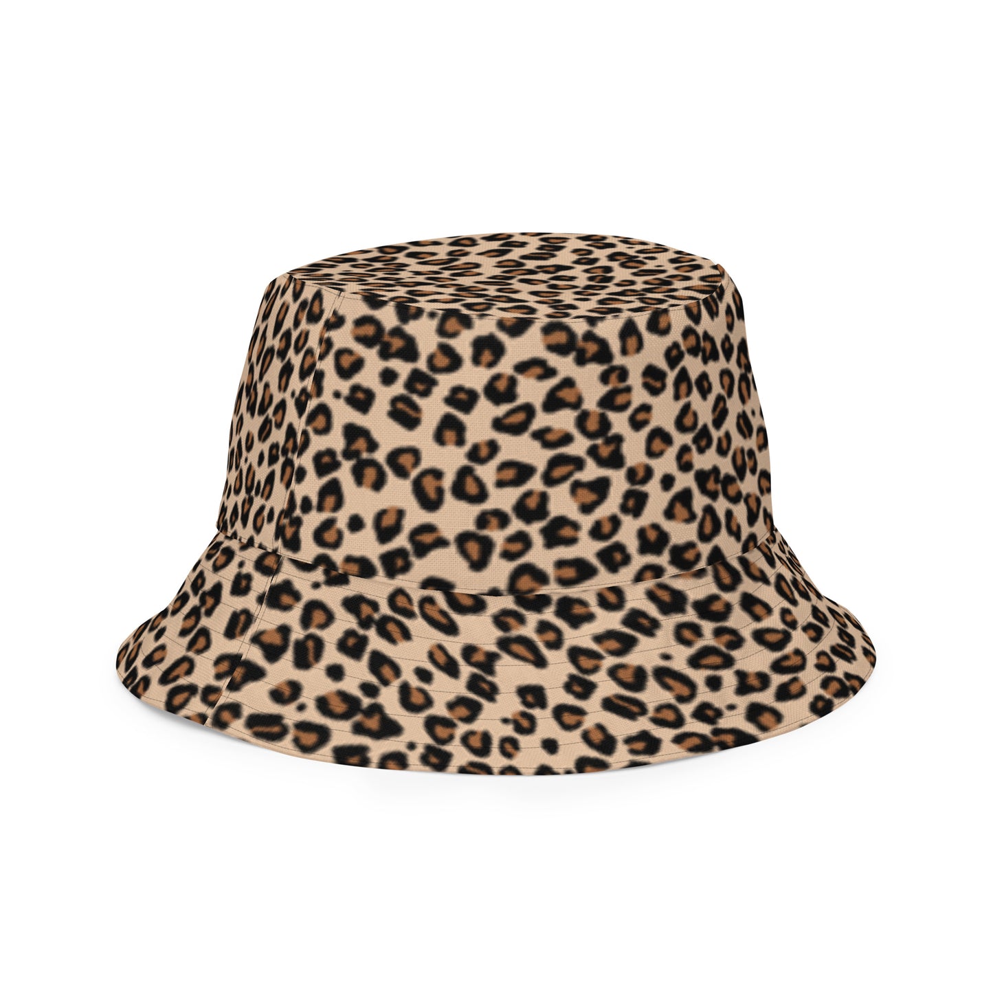 Ankara Leopard Reversible Bucket Hat