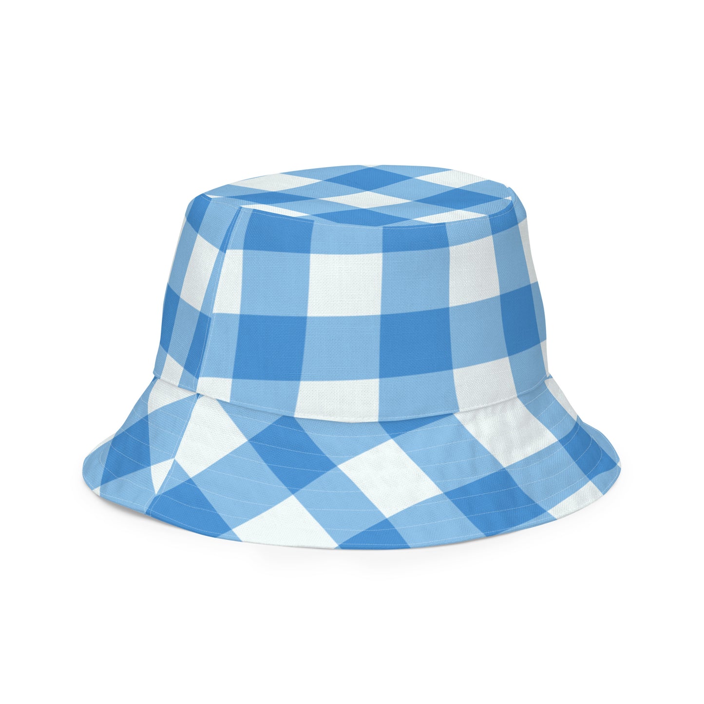 Blue Gingham Bucket Hat