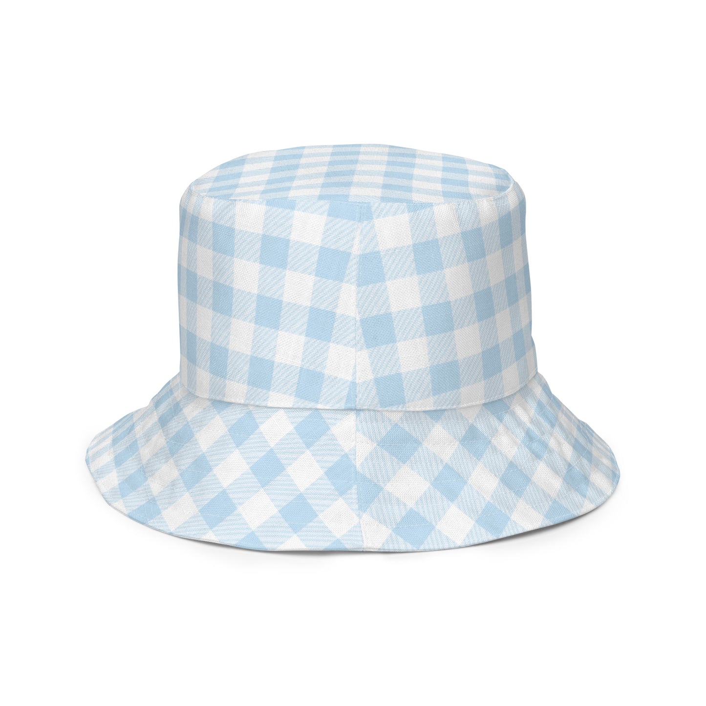 Blue Gingham Bucket Hat