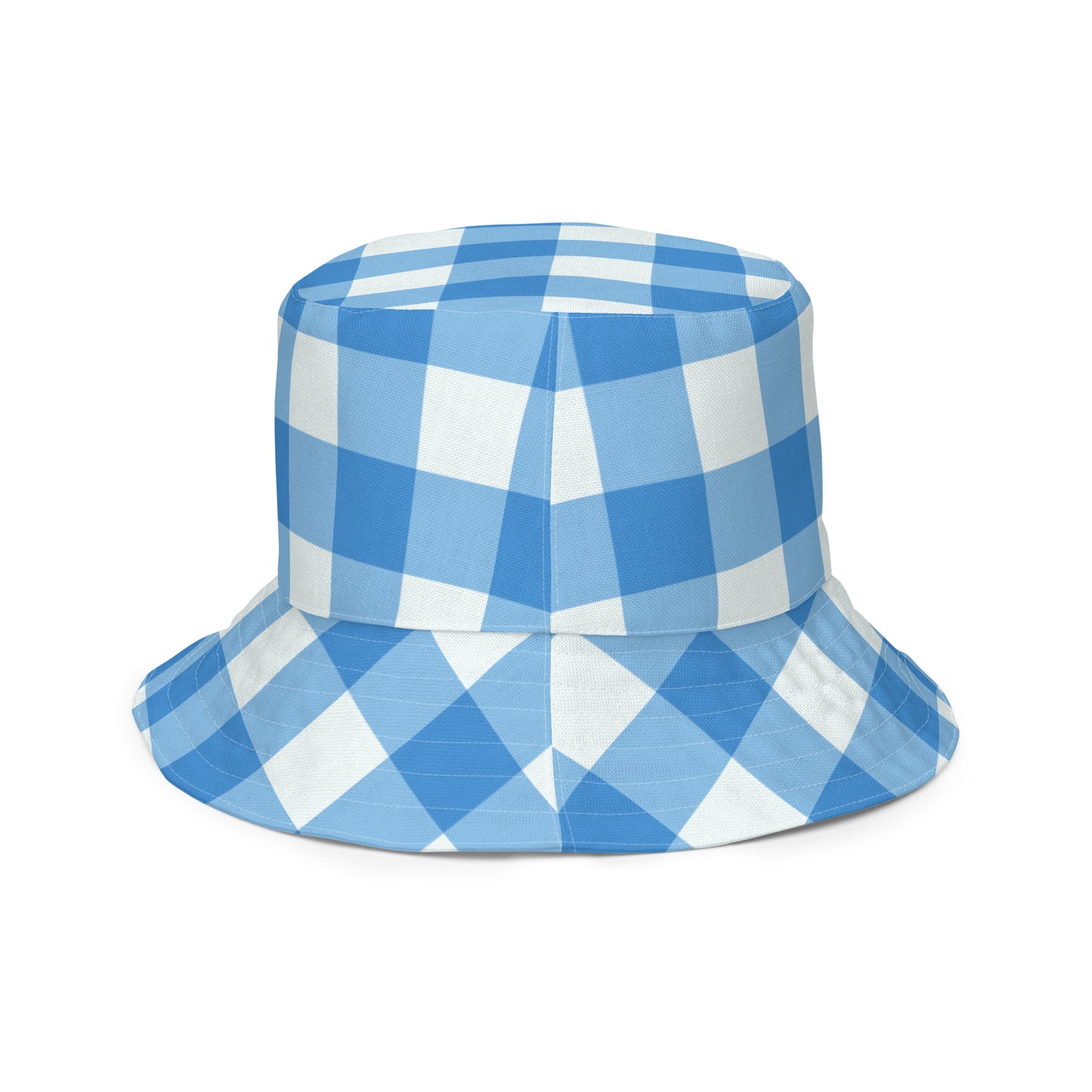 Blue Gingham Bucket Hat