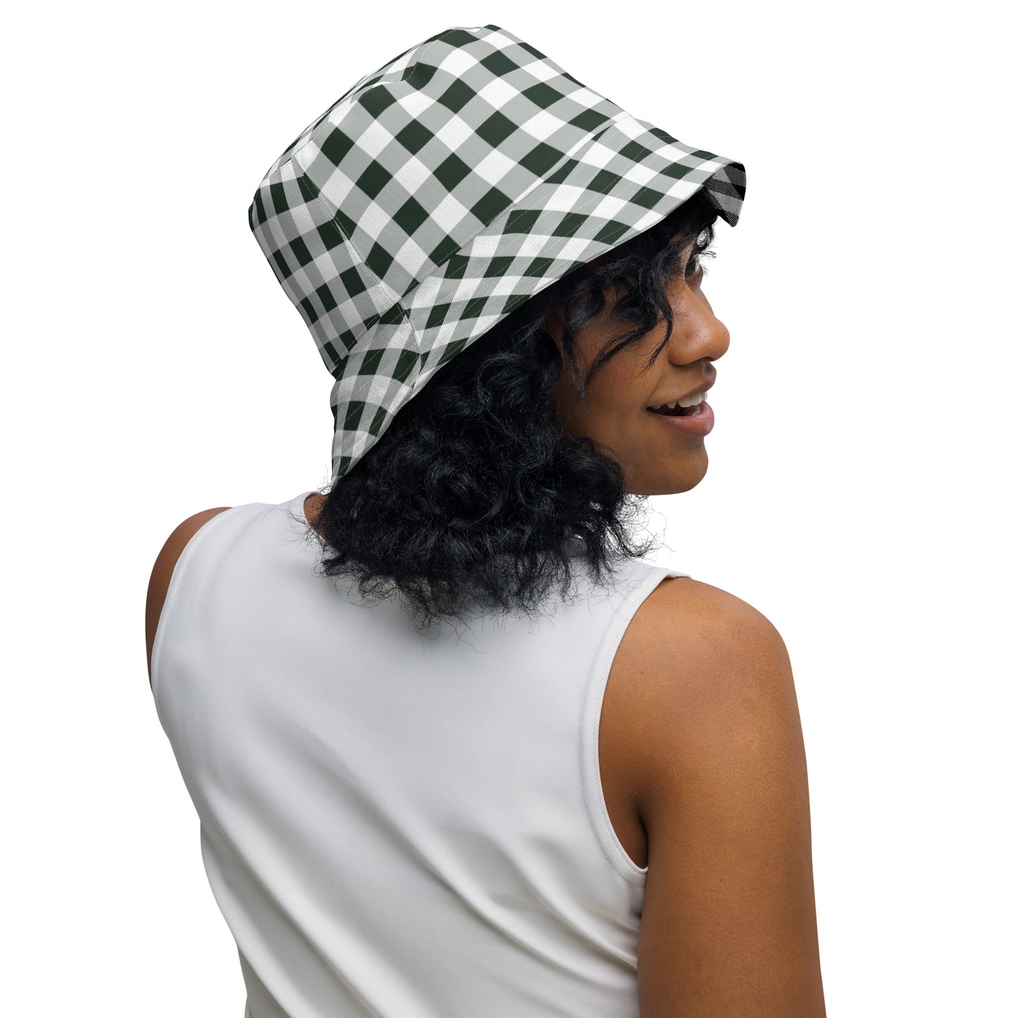 Gingham Reversible Bucket Hat