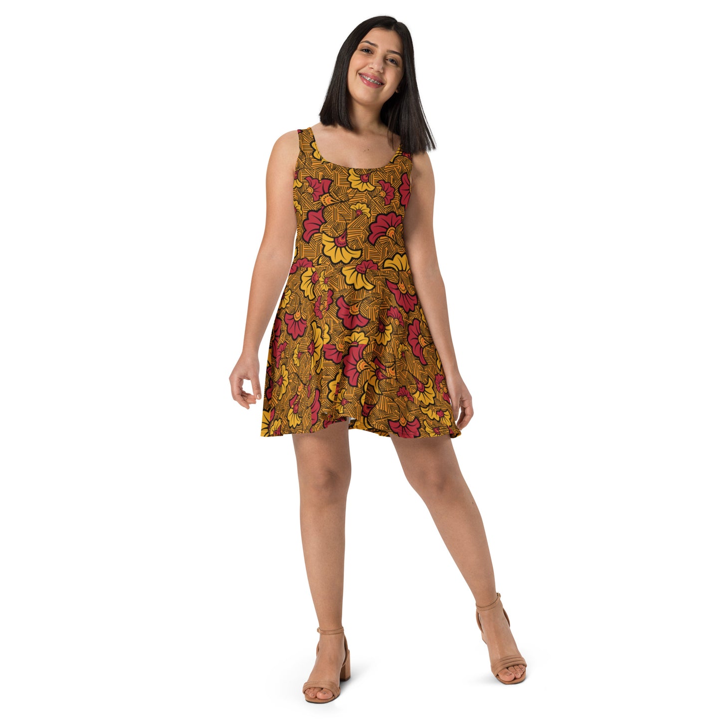 Ankara Skater Dress