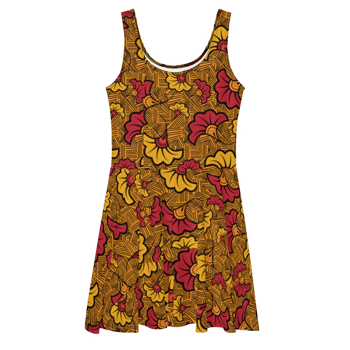 Ankara Skater Dress