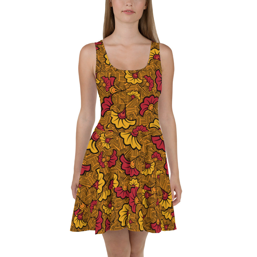 Ankara Skater Dress