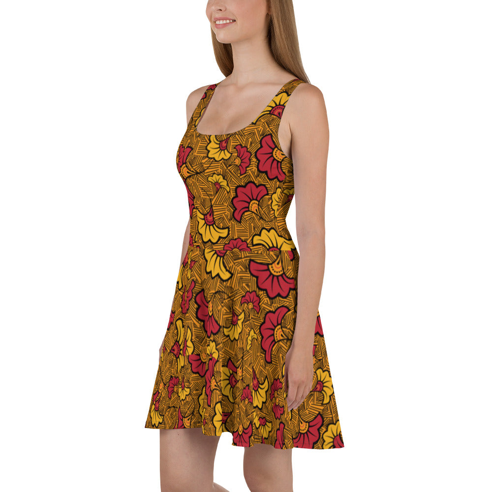 Ankara Skater Dress