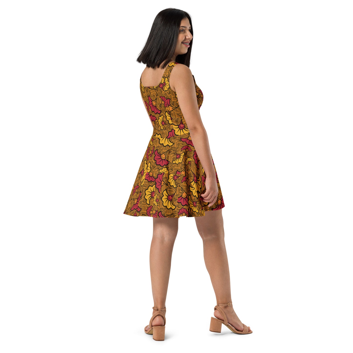 Ankara Skater Dress