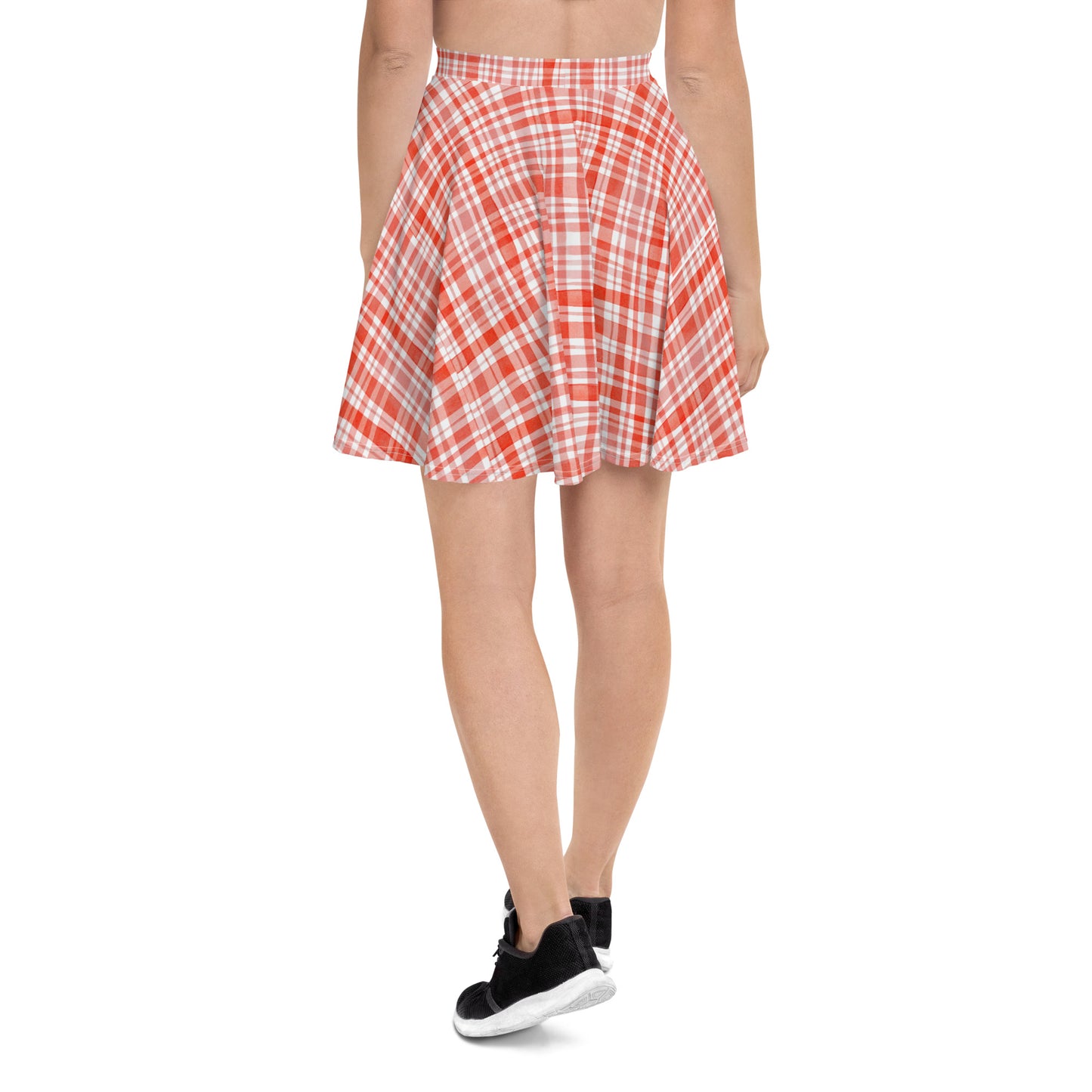 Red Gingham Skater Skirt