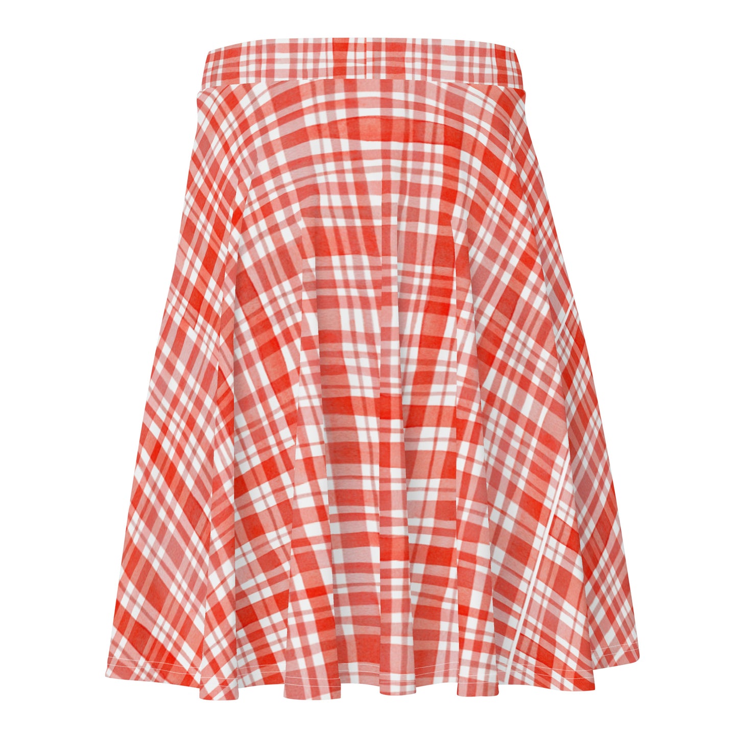 Red Gingham Skater Skirt