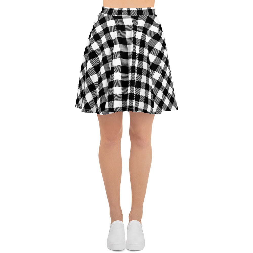 Gingham Skater Skirt