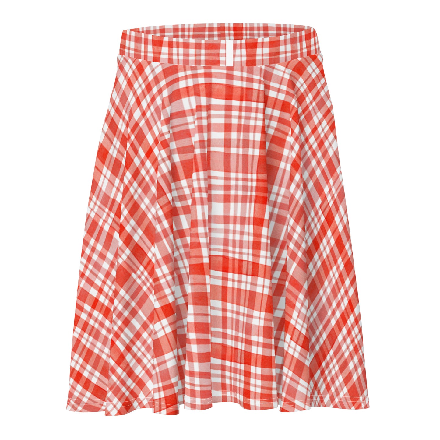 Red Gingham Skater Skirt